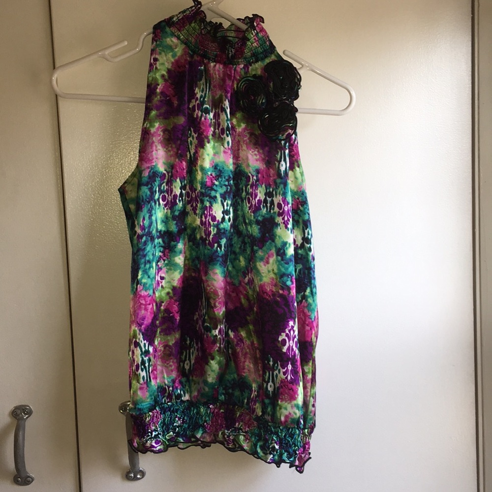 Floral party top